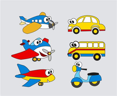 Cartoon Vehicles Vector Vector Art & Graphics | freevector.com