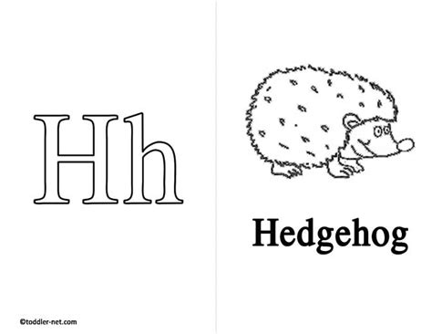 Free Printable Letter H Flashcard and Worksheet