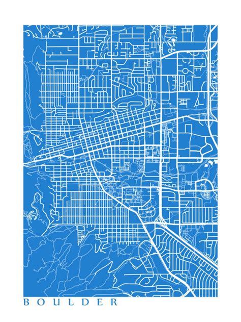 Boulder Map Print - Etsy Canada