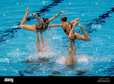 Russian Synchronized Swimming team, Gold medalist, at the Olympic Summer Games, London 2012 ...