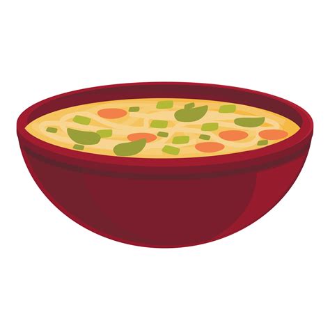vector de dibujos animados de icono de sopa picante. plato de comida 19140553 Vector en Vecteezy