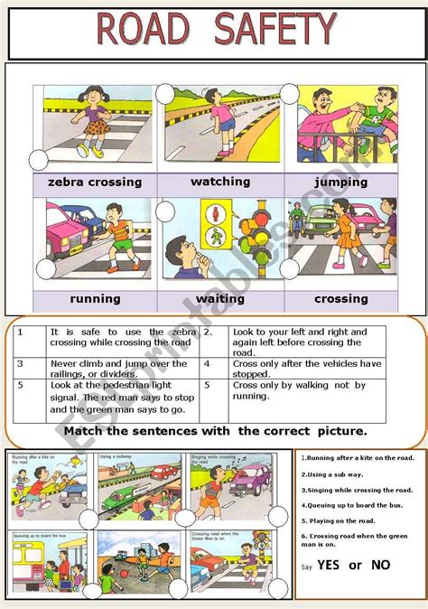 Free Printable Road Safety Worksheets - Printable Templates