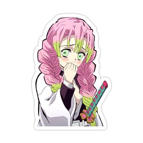 Mitsuri Kanroji (Love Hashira) - Demon Slayer/Kimetsu no Yaiba Sticker by WaboBabo in 2021 ...