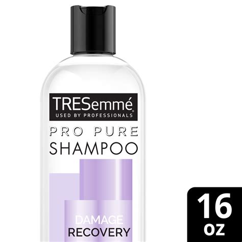 TRESemmé Pro Pure Damage Recovery Shampoo Sulfate, Paraben & Dye Free Shampoo for Damaged Hair ...