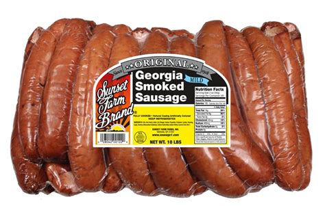 Mild Smoked Sausage 7" Links - Sunset Farm Foods