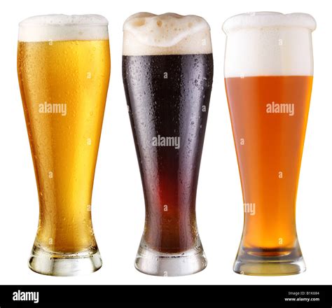 glasses with beer Stock Photo - Alamy