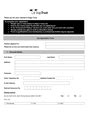 Job Application Form Template in Word and Pdf formats