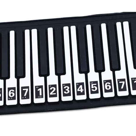 Black-piano-keyboard-stickers-54-61-88-keys-electronic-piano-keys-universal-recognition-stave ...