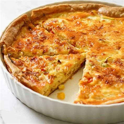 Vegetarian Quiche Recipe (Vegetable Quiche) - Cook it Real Good