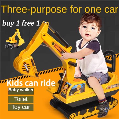 Baby toys toy truck toy cars for kids Children Big Size Excavator Toy car can ride toy car ...