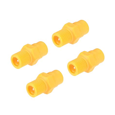 Full Cone Spray Tip, 1/8 BSPT Plastic PP Wide Angle Nozzle, 4 Pcs ...