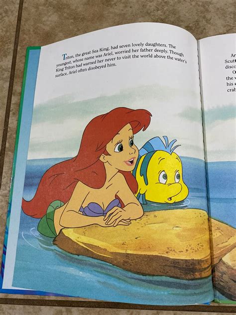 Walt Disney Presents the Little Mermaid A Big Golden Book 1992 - Etsy