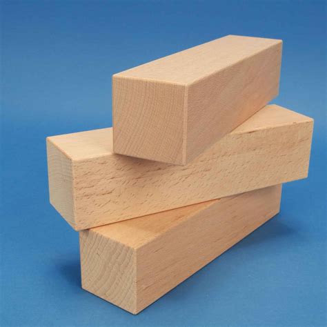 blocs de construction en bois grands 24 x 6 x 6 cm | cubes en bois ...