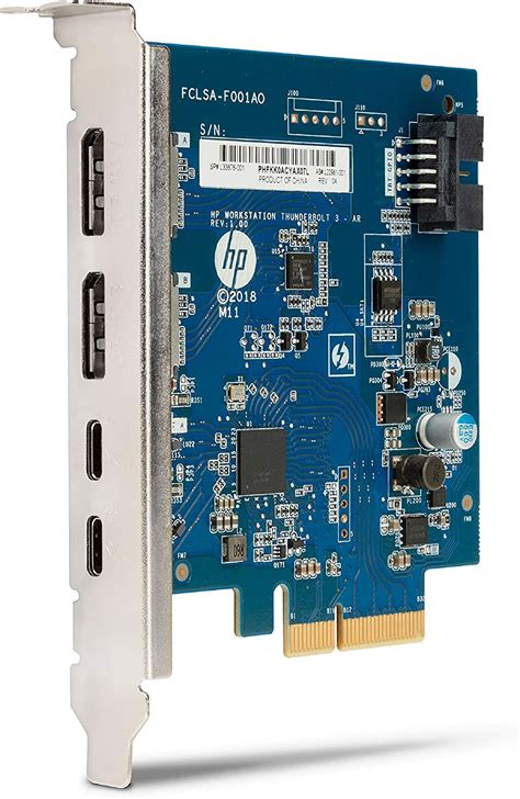 HP 3UU05AA Dual Port Add-In-Card - Thunderbolt Adapter - PCIe - Thunderbolt 3 X 2: Amazon.co.uk ...