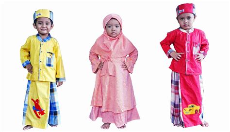 Baju Muslim Kids - Voal Motif