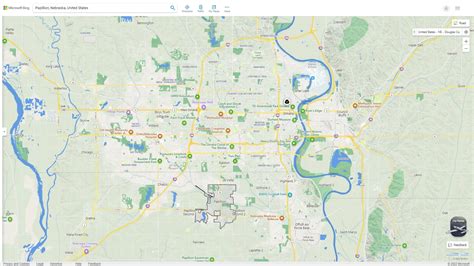 Papillion, Nebraska Map