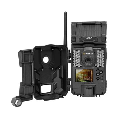 Vosker V200 4G/LTE Cellular Security Camera with Preactivated Verizon® SIM Card Black 1004 ...