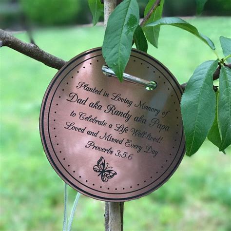 Tree Charm™ Tree Dedication Marker Tree Plaque Tree Tag | Etsy | Memory tree, Memorial tree ...