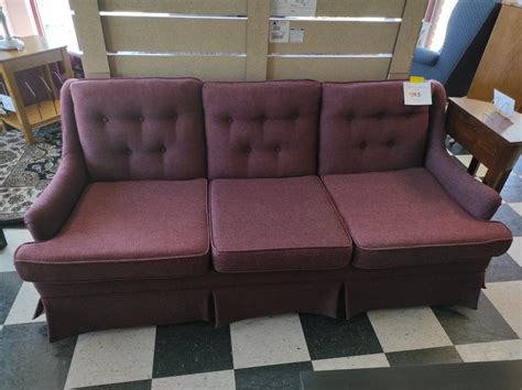 Traditional Burgundy Sofa | Roth & Brader Furniture