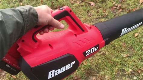 Bauer 20V leaf blower with Porter Cable battery Harbor Freight - YouTube