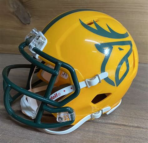 Edmonton Elks 2021 alternate CFL Riddell Speed Mini Football Helmet ...