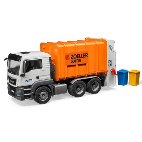 Bruder 03762 MAN TGS Rear-Loading Garbage Truck - Chat Perché - Toys ...