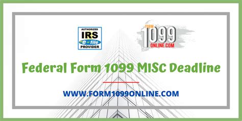 1099 MISC FORM DUE DATE AND DEADLINE | by form1099online.com-Authorized IRS e-file Provider | Medium