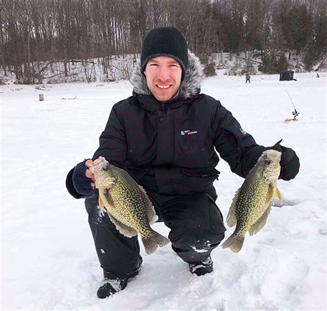 Making the best of ice-Crappie. - Canadian Sportfishing