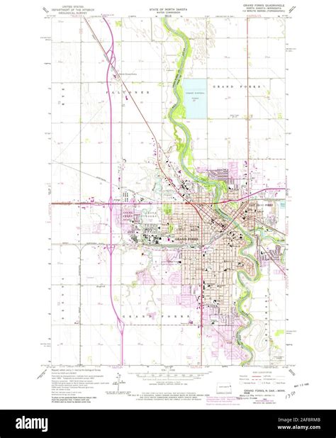 Grand forks north dakota map Cut Out Stock Images & Pictures - Alamy