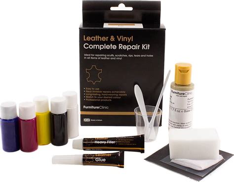 bol.com | Complete lederen reparatie set - zwart