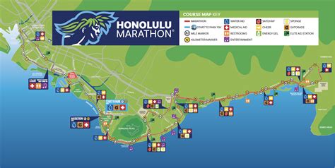 Honolulu Marathon_Coursemap : Honolulu Marathon