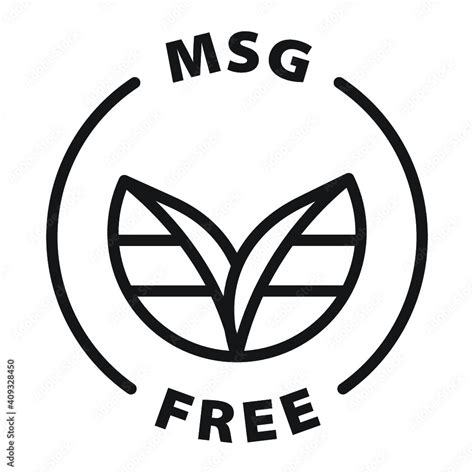 msg free black and white outline badge icon Stock Vector | Adobe Stock