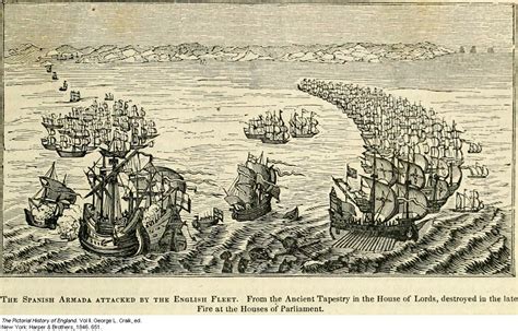 The Spanish Armada, 1588.