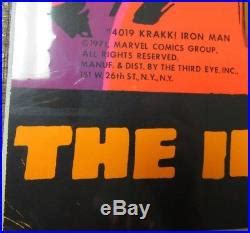 Marvel 1971 Third Eye #4019 KRAKK! IRON MAN Black Light Poster NM-MINT ...