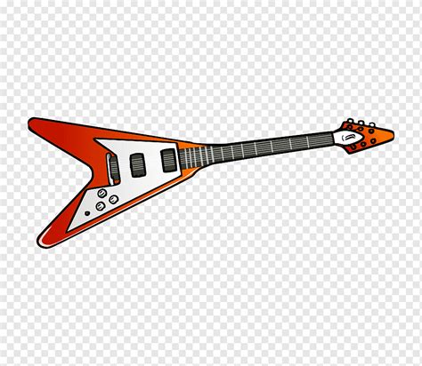 Gibson Flying V Electric guitar Cartoon, A Of A Guitar, guitarist ...