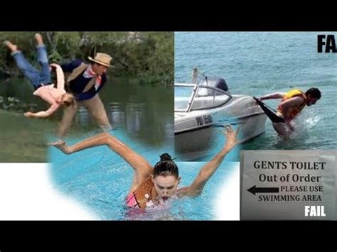 20 Funny Swimming Fails - YouTube