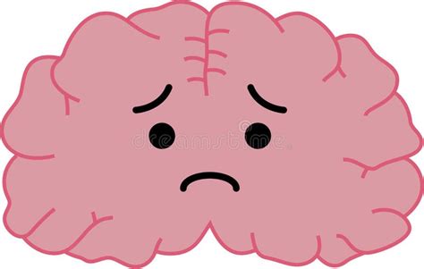 Illustration of a Cute Brain Stock Vector - Illustration of internal ...