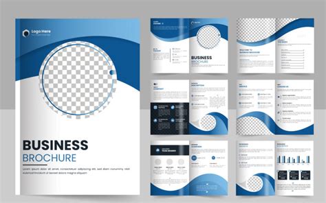 Business brochure template layout design, minimal business brochure template