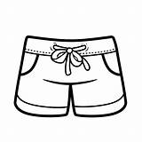 Girl Shorts Coloring Pages sketch template