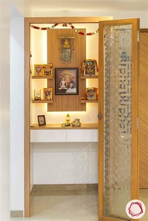 5 Soothing Wooden Pooja Room Designs Pooja Room Door Design, Home Room Design, Home Interior ...