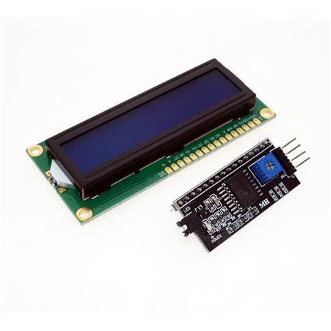 LCD Display 1602 blue + i2c adapter - ARDUSHOP