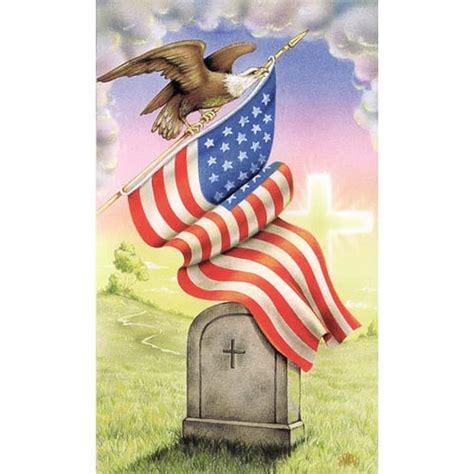 USA Patriotic Veteran Series Personalized Prayer Card (Priced Per Card ...