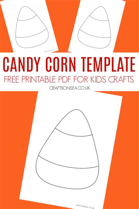 Candy Corn Template (FREE Craft Printable) - Crafts on Sea