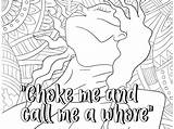 Dismissive Avoidant Got You Trippin Coloring A Dirty Picture  Etsy sketch template