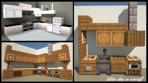 6 Kitchen Ideas On Minecraft | Minecraft kitchen ideas, Minecraft designs, Minecraft interior design