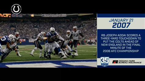 Top Moments in Colts History: AFC Championship TD Run by Addai