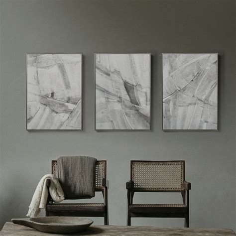 Wall Art - Abstract Grey 3 sets - Poster Prints -Canvas Prints - Art ...