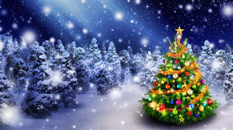 2016 Christmas Tree 1600 x 900 HDTV Wallpaper