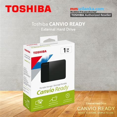 Toshiba Canvio READY 1TB USB3.0 External Hard Drive