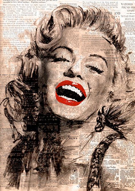 Marilyn Monroe Print Marilyn Monroe Art Fashion Print - Etsy